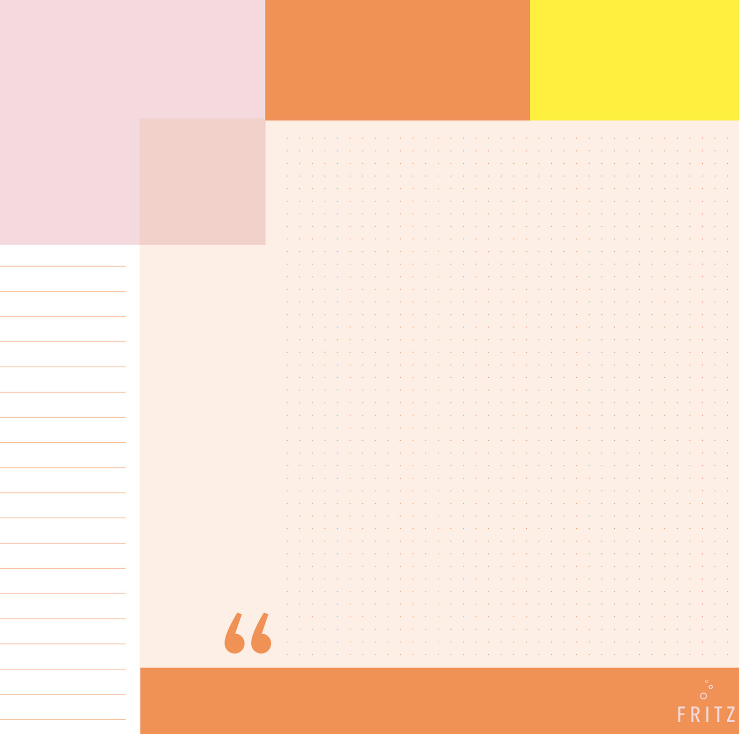 Schreibtischunterlage A3 rose, coral, lemon