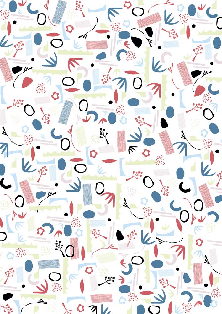 Geschenkpapier Set Colourful