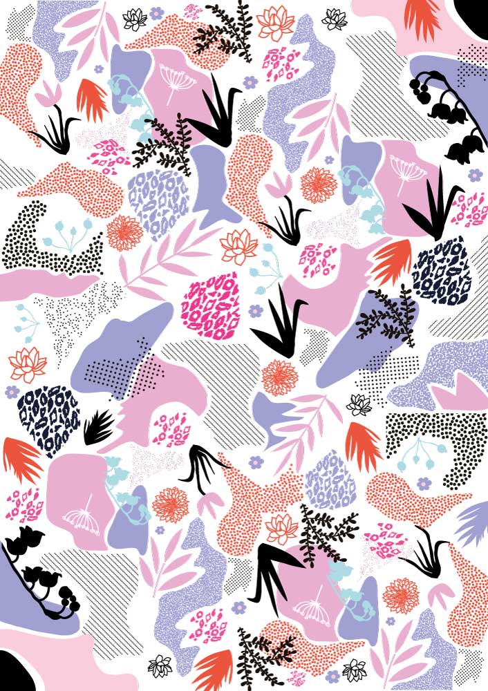 Geschenkpapier Set Colourful
