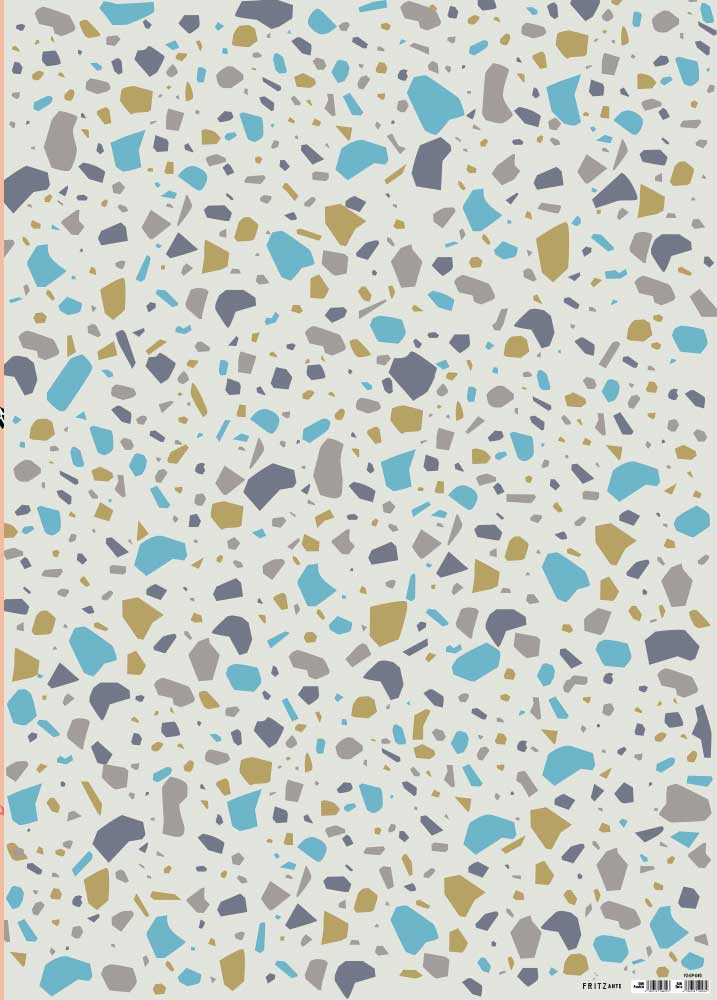 Geschenkpapier Set Terrazzo 4 Motive