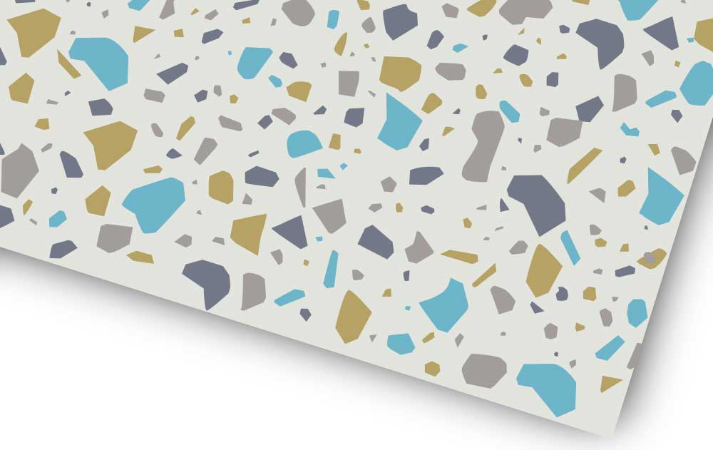 Geschenkpapier Set Terrazzo 4 Motive