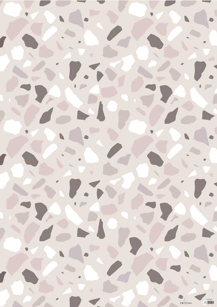 Geschenkpapier Set Terrazzo 4 Motive