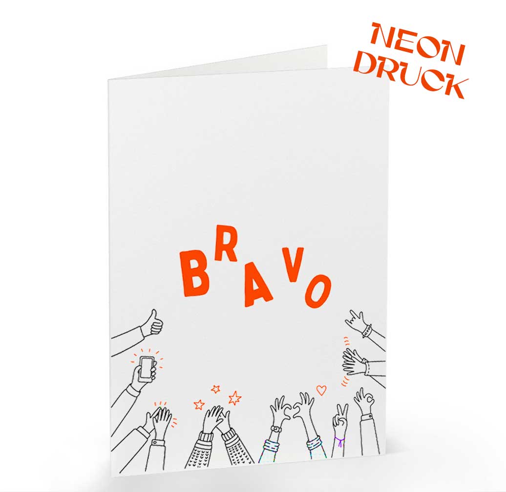 Klappkarte Bravo