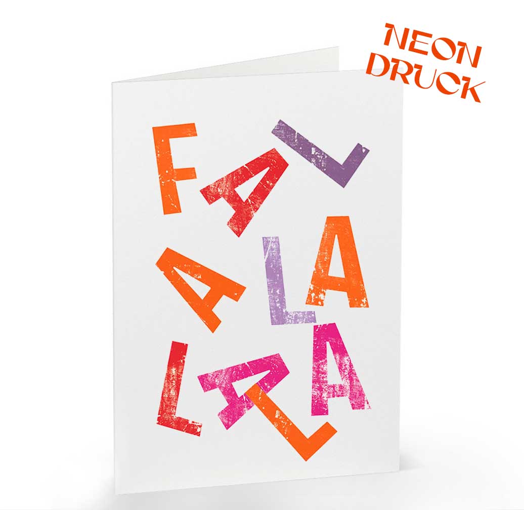 Klappkarte Falalala