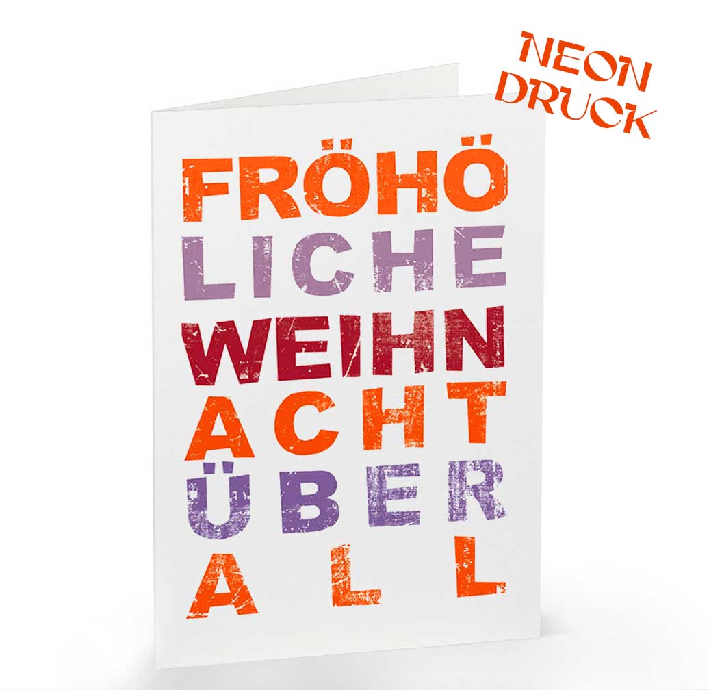 Klappkarte Fröhöliche Weihnacht überall