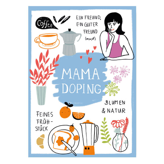 Postkarte Mamadoping