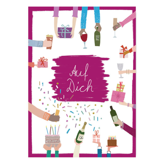 Postkarte Auf DIch!