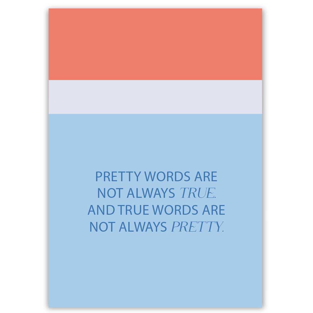 Postkarte Pretty Words...