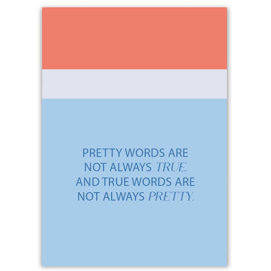 Postkarte Pretty Words...