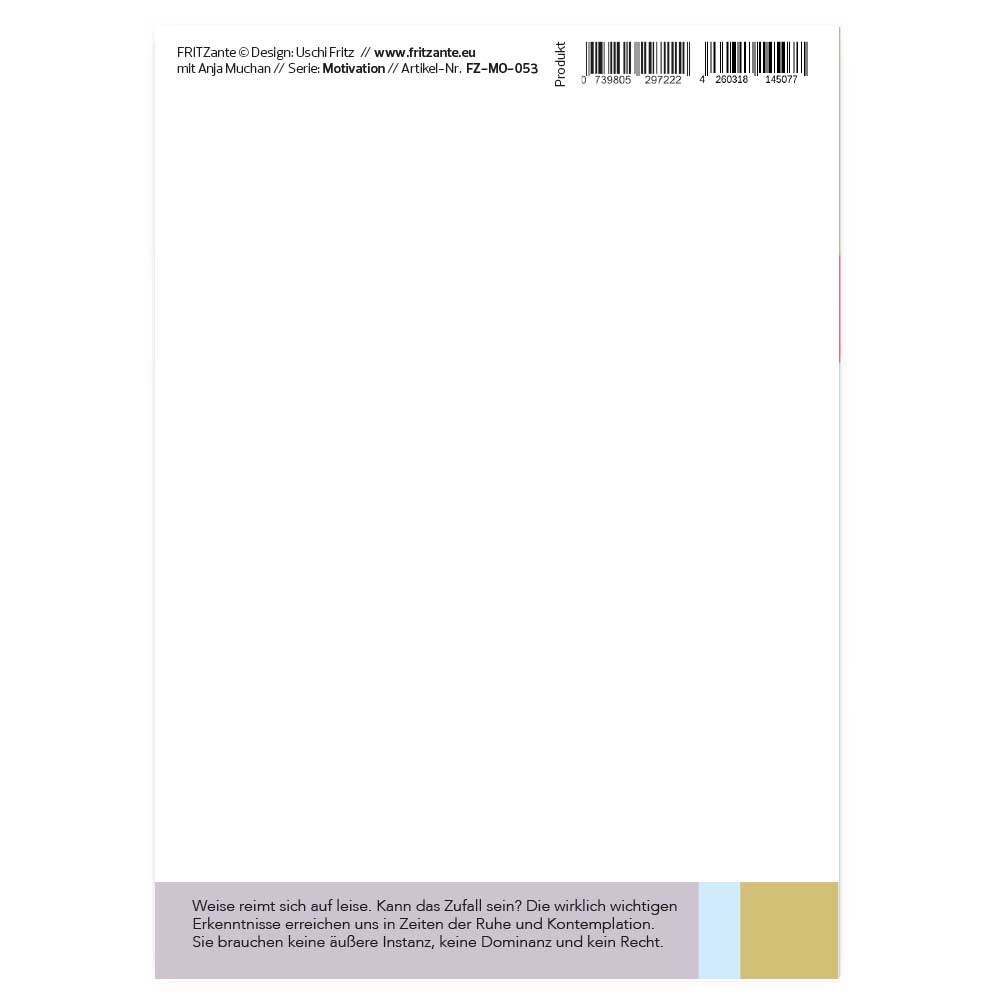 Postkarte Die lauteste Meinung...