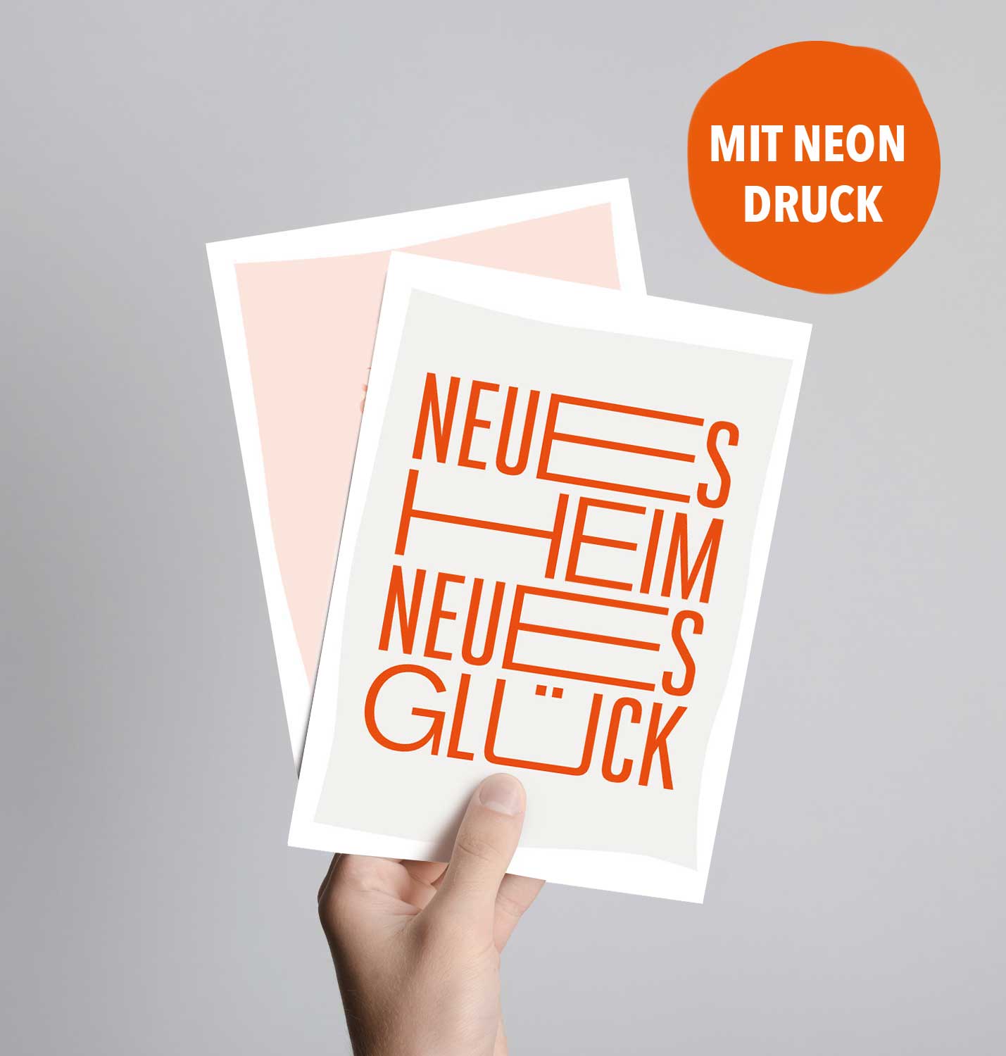 Postkarte Neues Heim, neues Glück