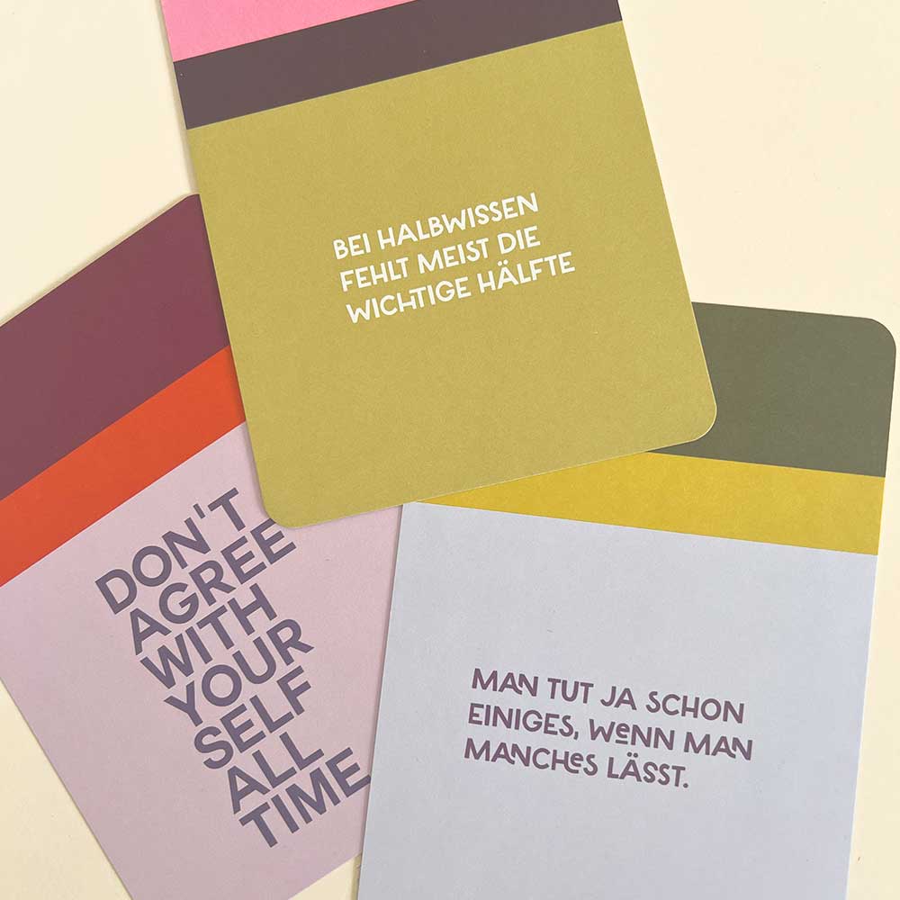 Postkarte Man tut ja schon einiges, wenn man manches lässt.