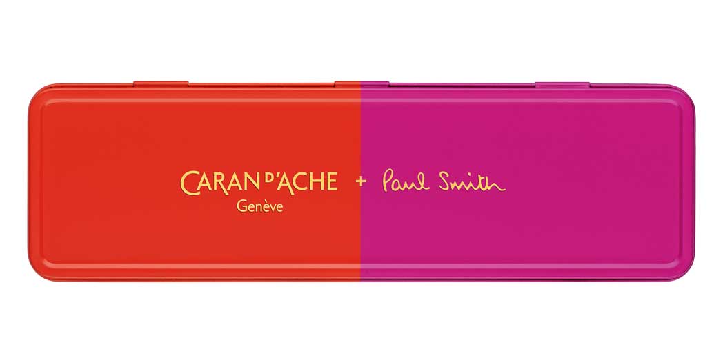 Kopie von Caran d'Ache Kugelschreiber 849, Warmred-Melrosepink, Paul Smith