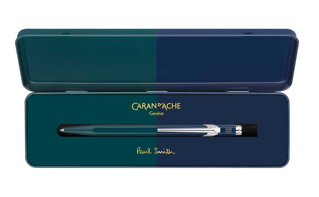 Caran d'Ache Kugelschreiber 849, Racing-Green-Navy, Paul Smith