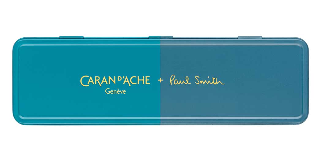 Caran d'Ache Kugelschreiber 849, Cyan-Steel, Paul Smith