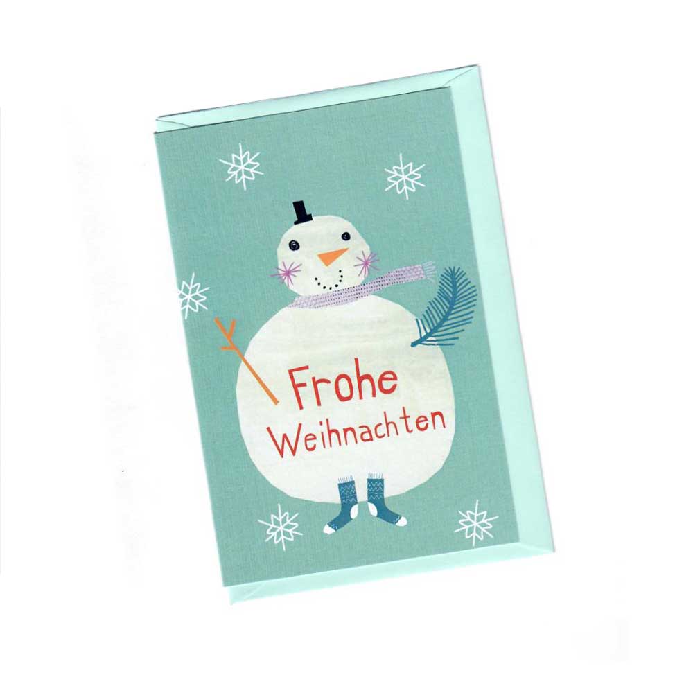 Klappkarte Schneemann