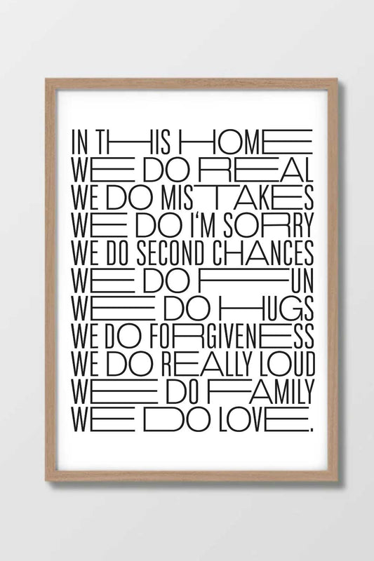 Druck "We do love"