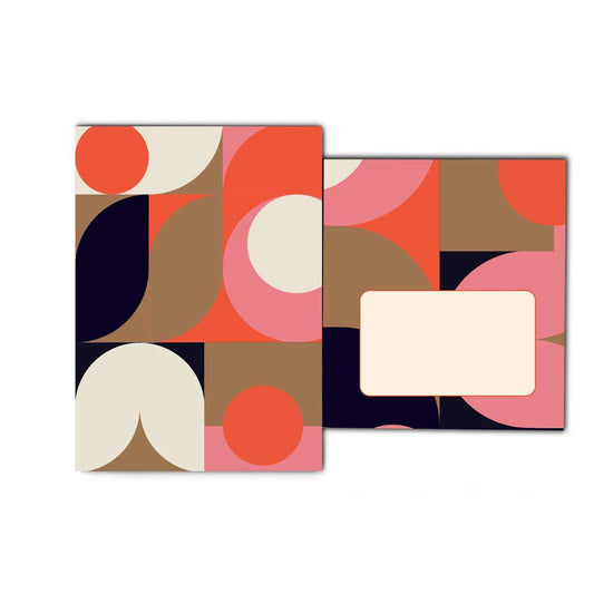 Klappkarte mit Kuvert Colours Muster 009