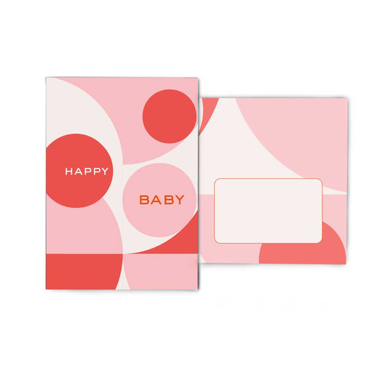 Klappkarte Baby mit Kuvert Colours Muster 013