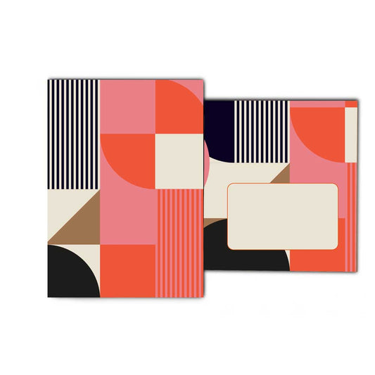 Klappkarte mit Kuvert Colours Muster 016