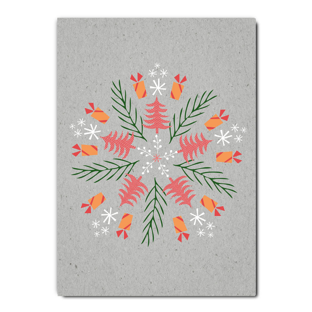 Geschenk Zweig Kaleidoskop, Postkarte