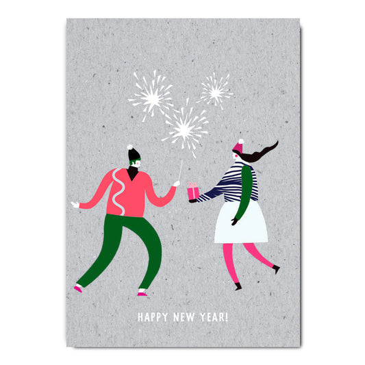 Happy New Year, Postkarte
