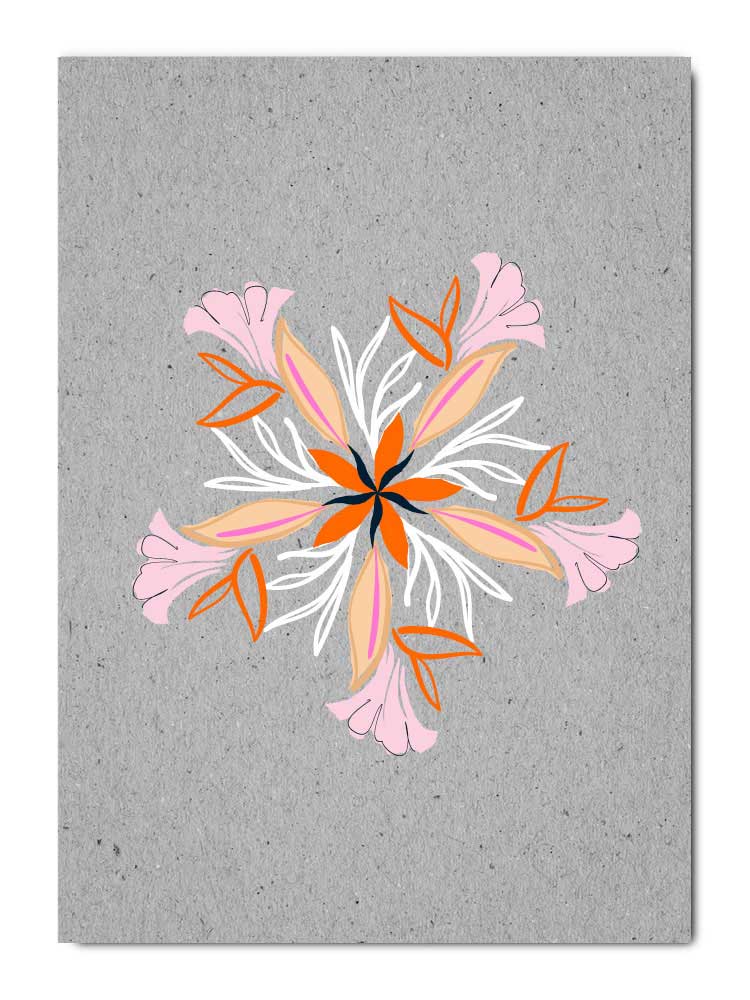 Kopie von Pflanzen Kaleidoskop, Postkarte