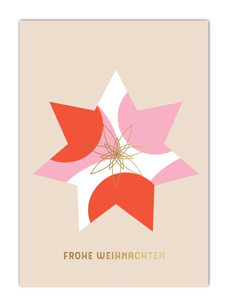 Stern Weihnachten. Frohe!