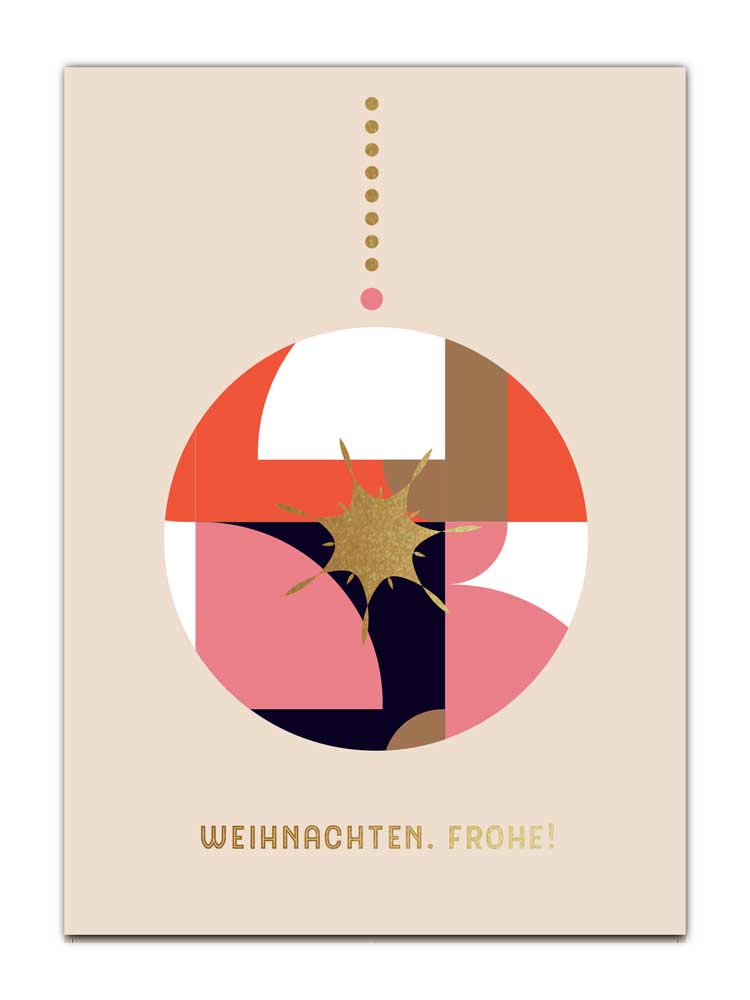 Kugel Weihnachten. Frohe!