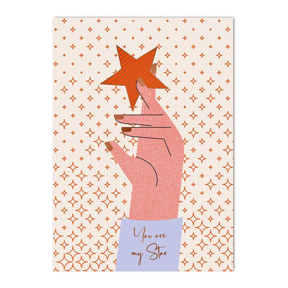 Postkarte You are my Star