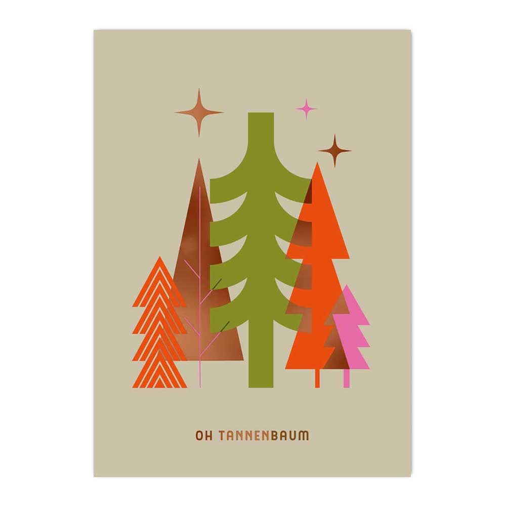 Postkarte Oh Tannenbaum