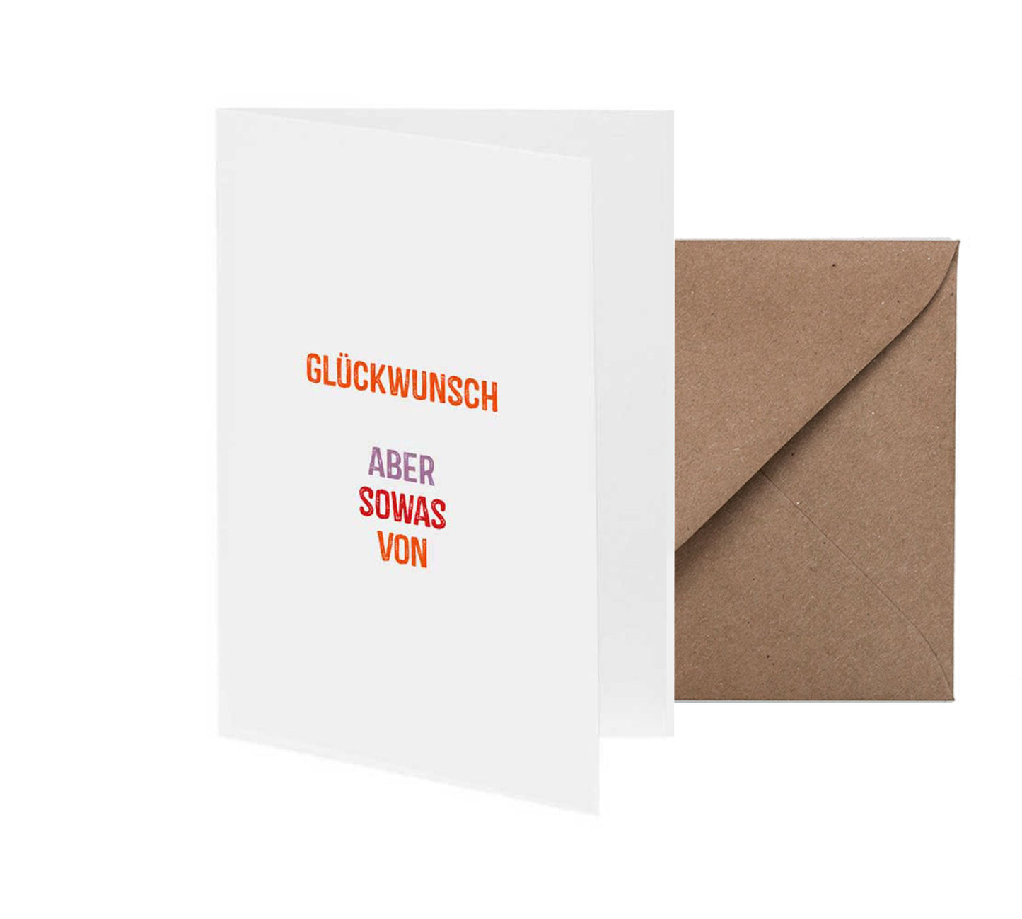 Glückwunsch aber sowas von - Mit Neondruck