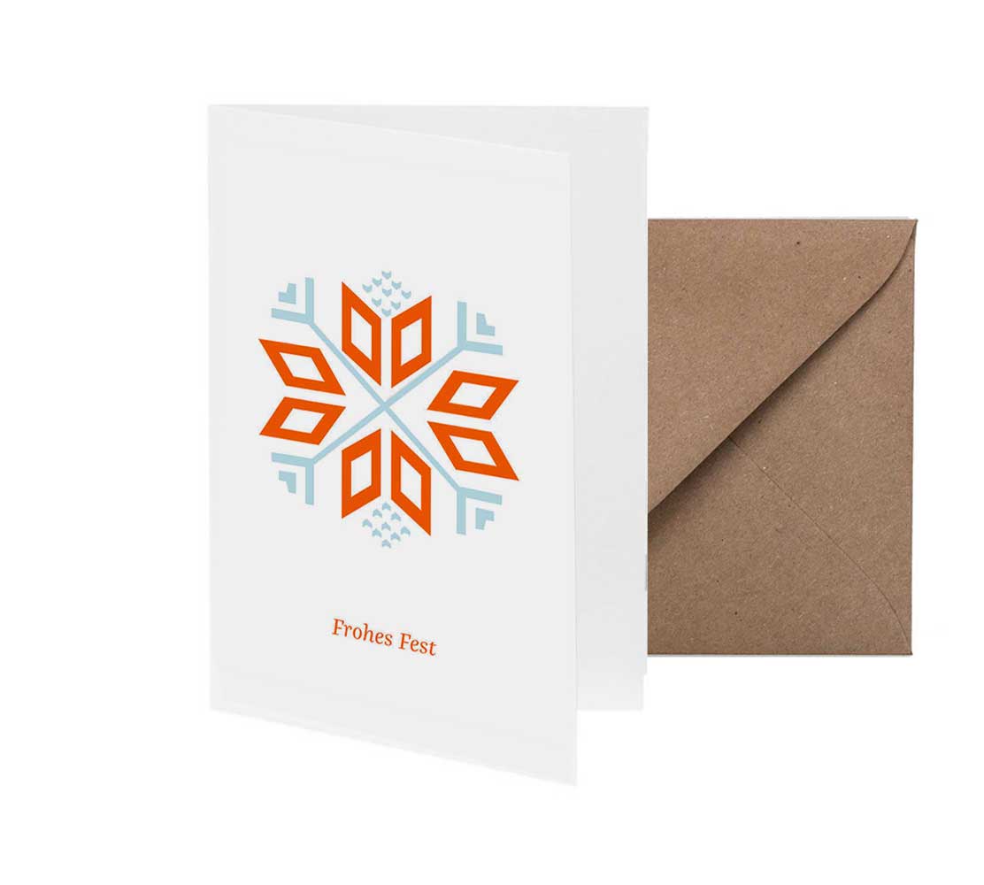 Klappkarte Frohes Fest