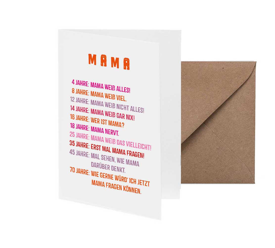 MAMA - Mit Neondruck