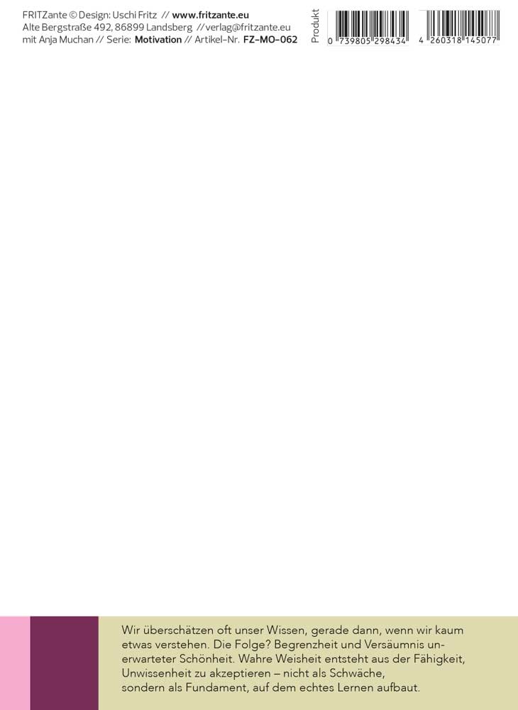 Postkarte Bei Halbwissen fehlt meist die wichtige Hälfte