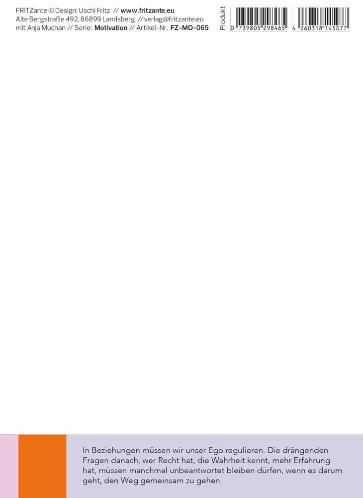 Postkarte Du kannst im Recht sein oder in Beziehung