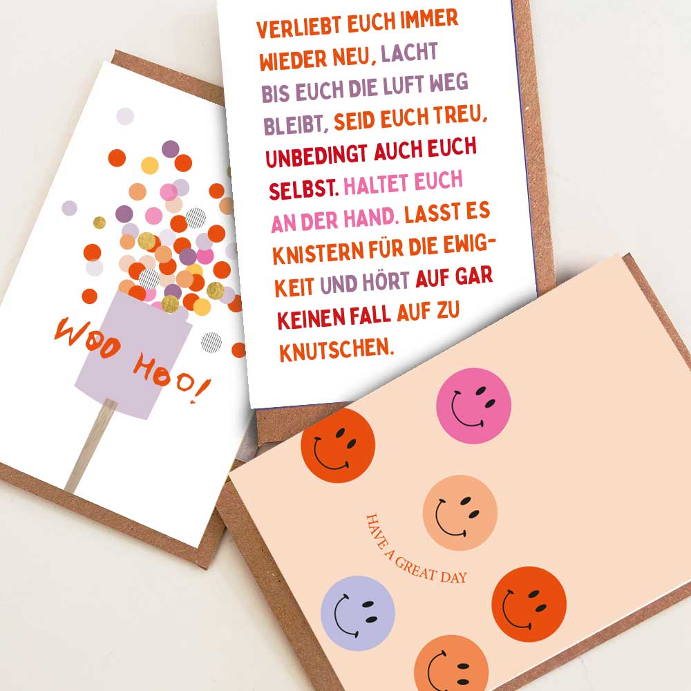 Klappkarte Cool People make cool Babies - Mit Neondruck