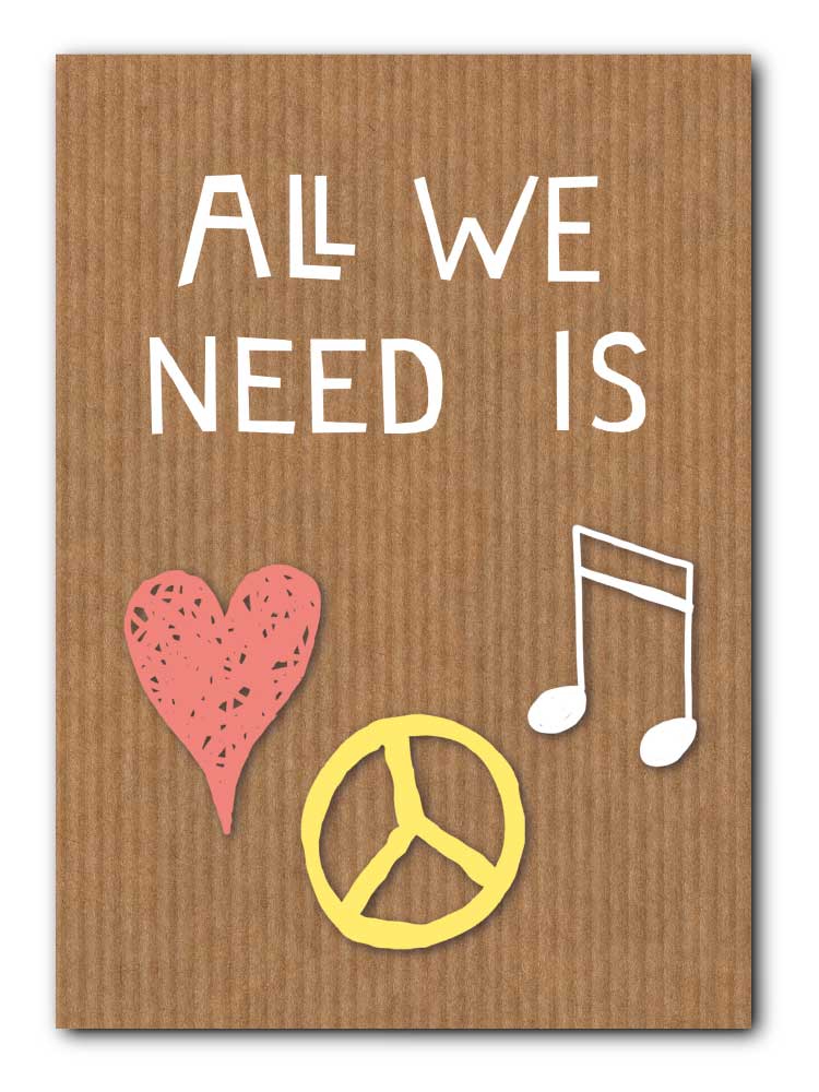 All we need is love, peace and music