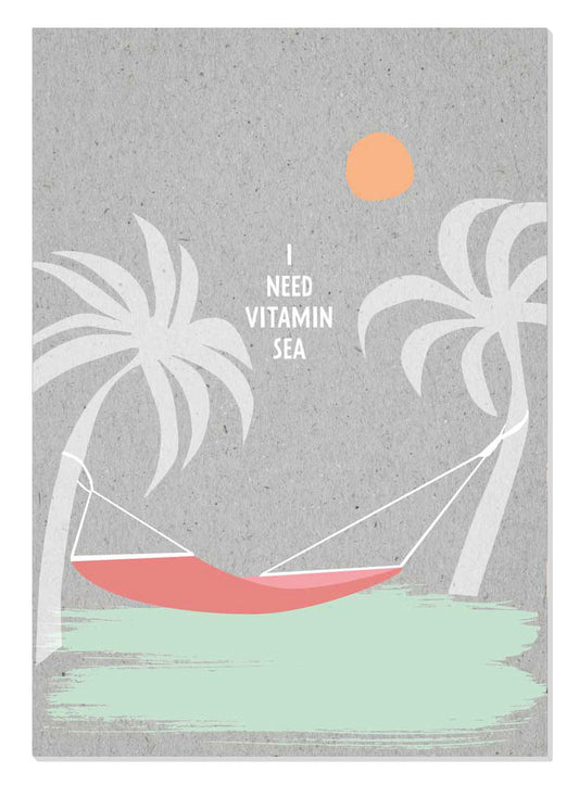 I need Vitamin Sea Postkarte