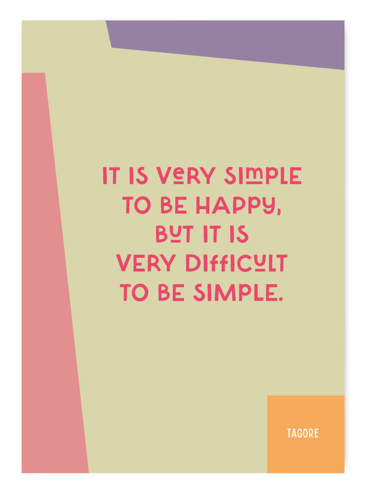 Simple and happy